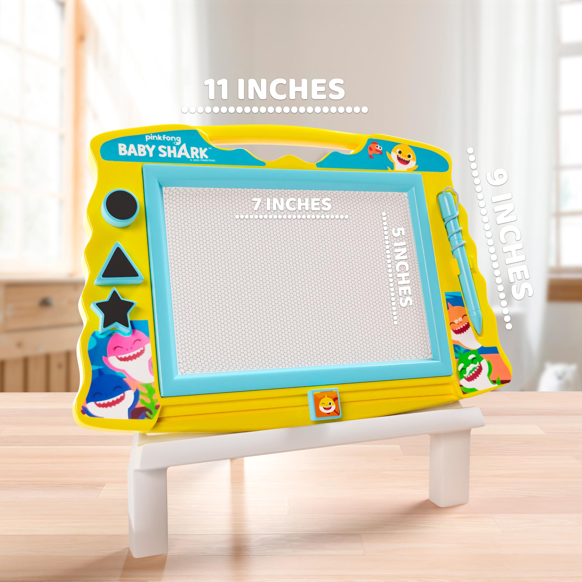 Lollipop Baby Shark drawing board with stylus pen for precise coloring