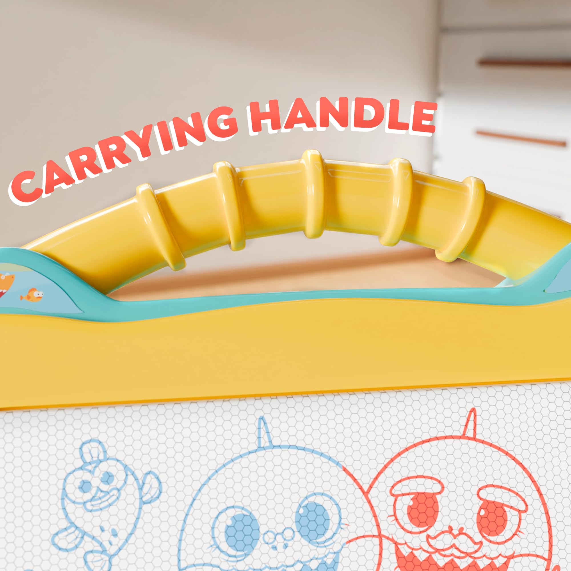 Lollipop Baby Shark board helps develop fine motor skills through drawing.