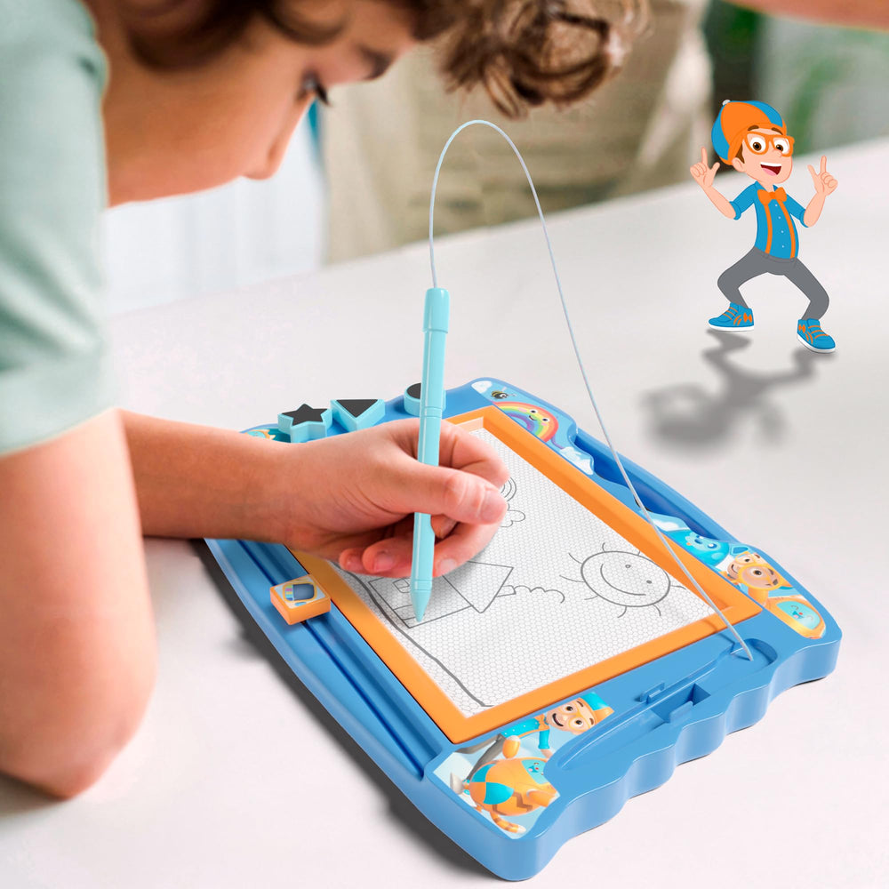 Lollipop Blippi erase slider for quick resets