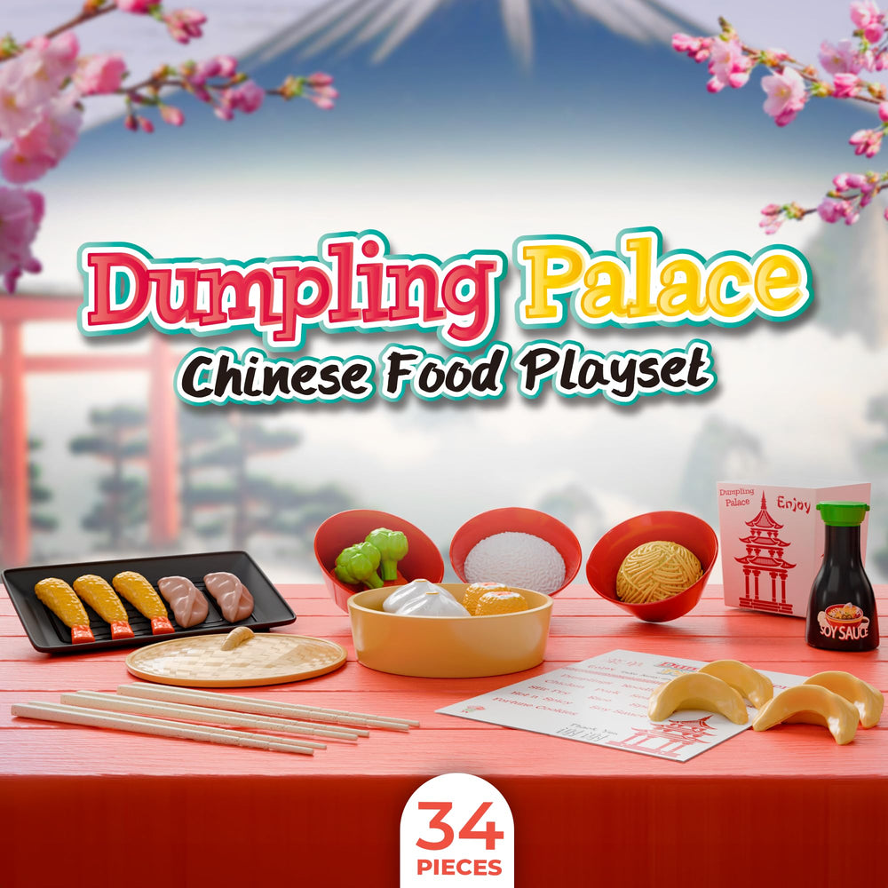 Lollipop Dumpling Palace noodles show flexible strands for sensory play