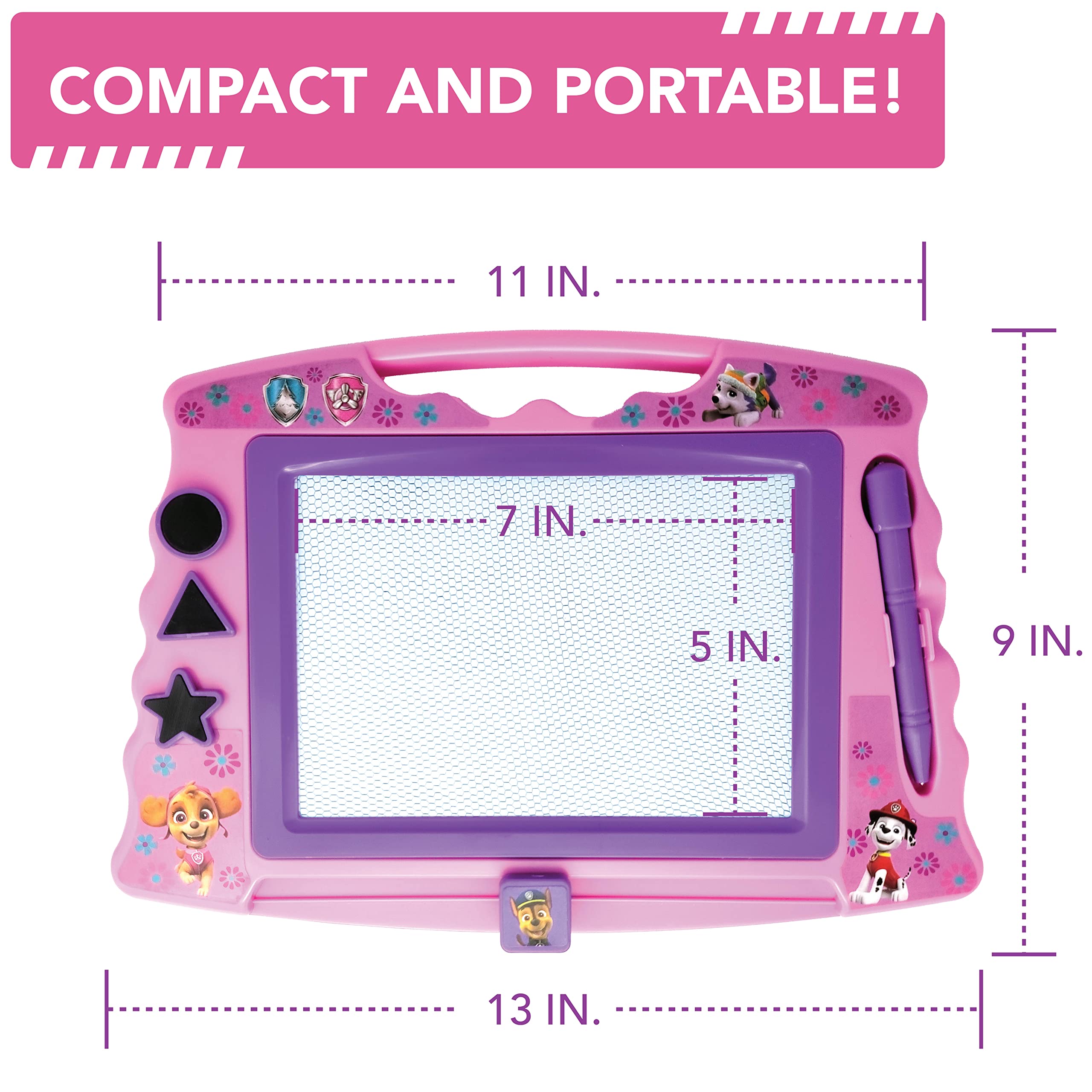 Eraser slider on Lollipop PAW Patrol board for quick resets