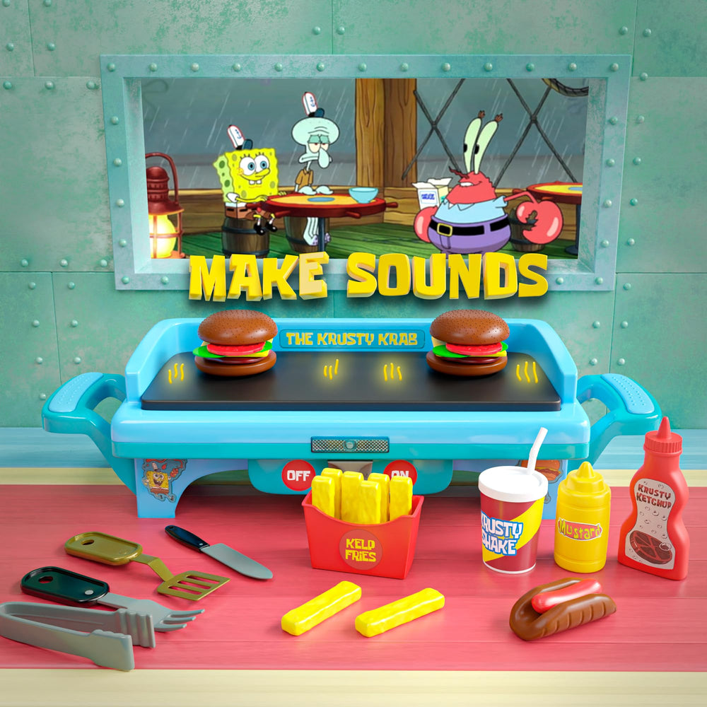Lollipop Spongebob grill playset krabby-patties for imaginative meals.