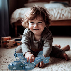 Lollipop V-22 Osprey on aircraft carrier playset invites cinematic battles.