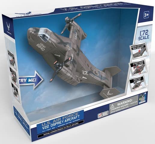 Lollipop V-22 Osprey durable ABS construction withstands rough play.
