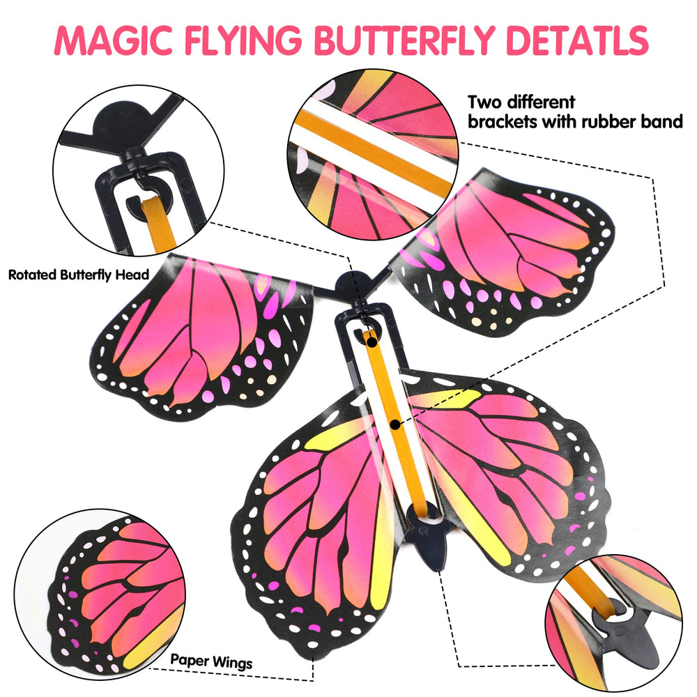 LOMIMOS butterfly release action creates quick flight after winding.