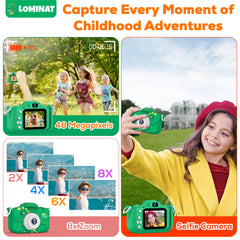 LOMINAT 32GB SD card included for extra storage on adventures