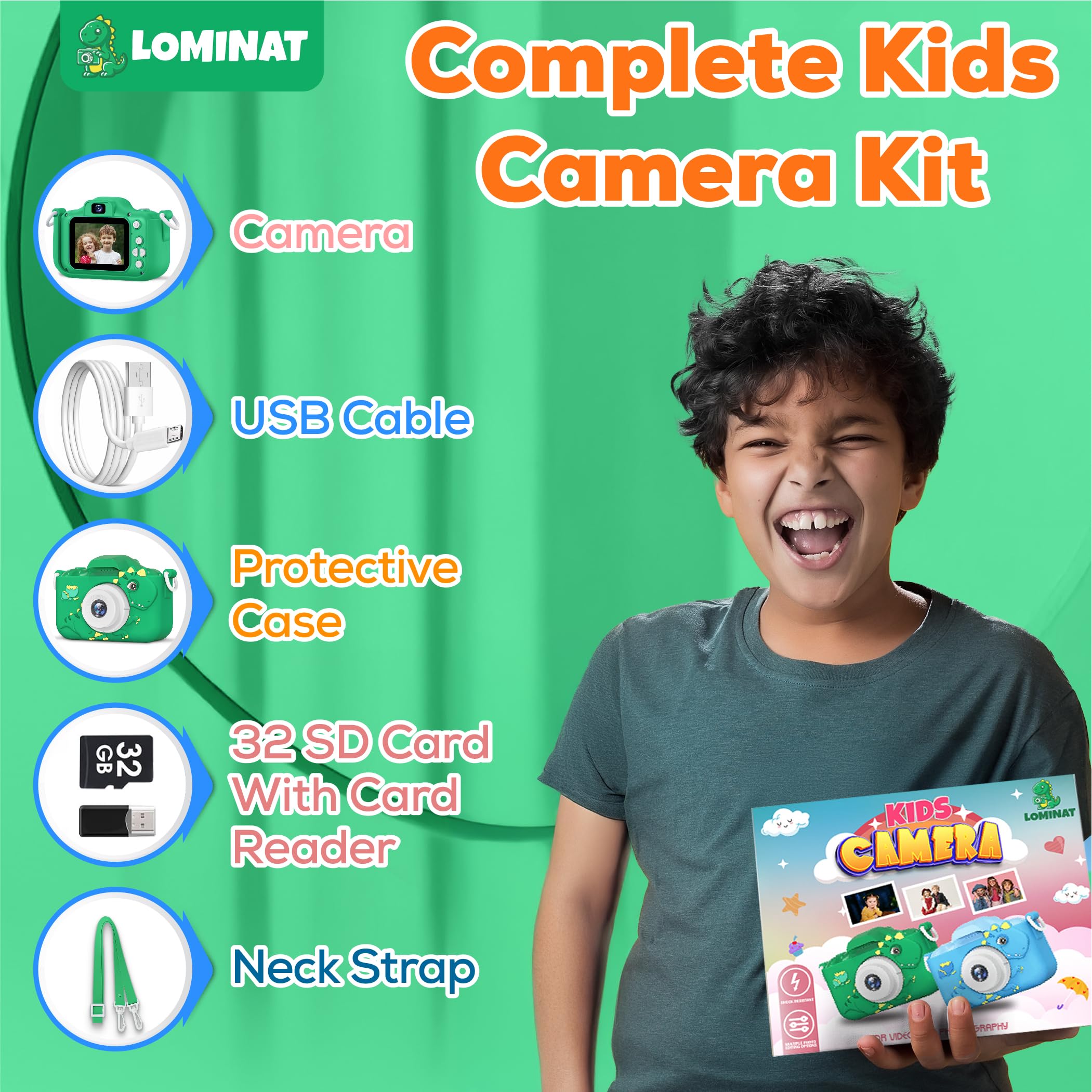 LOMINAT USB charging and easy data transfer for sharing