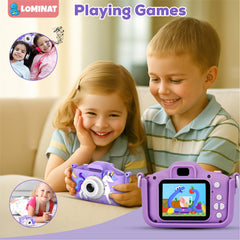 LOMINAT Unicorn Kids Camera purple time-lapse, easy steady clips