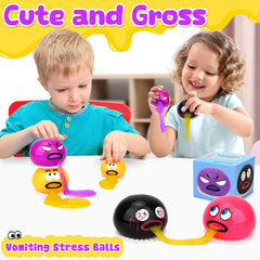 Lomkiwe slime ball squeeze toy in action for satisfying fidget play and gross-out fun