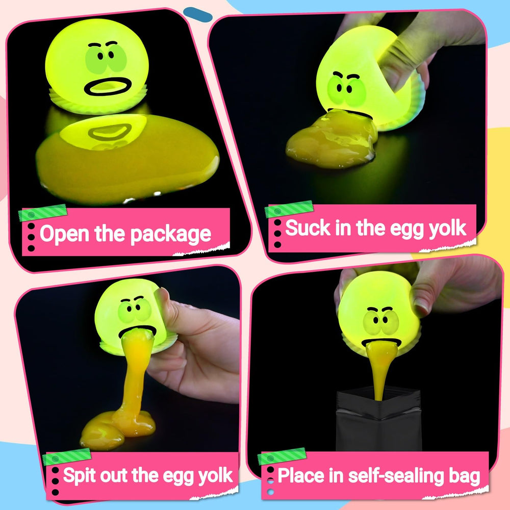 Lomkiwe slime ball with suction action for stress relief and giggles.