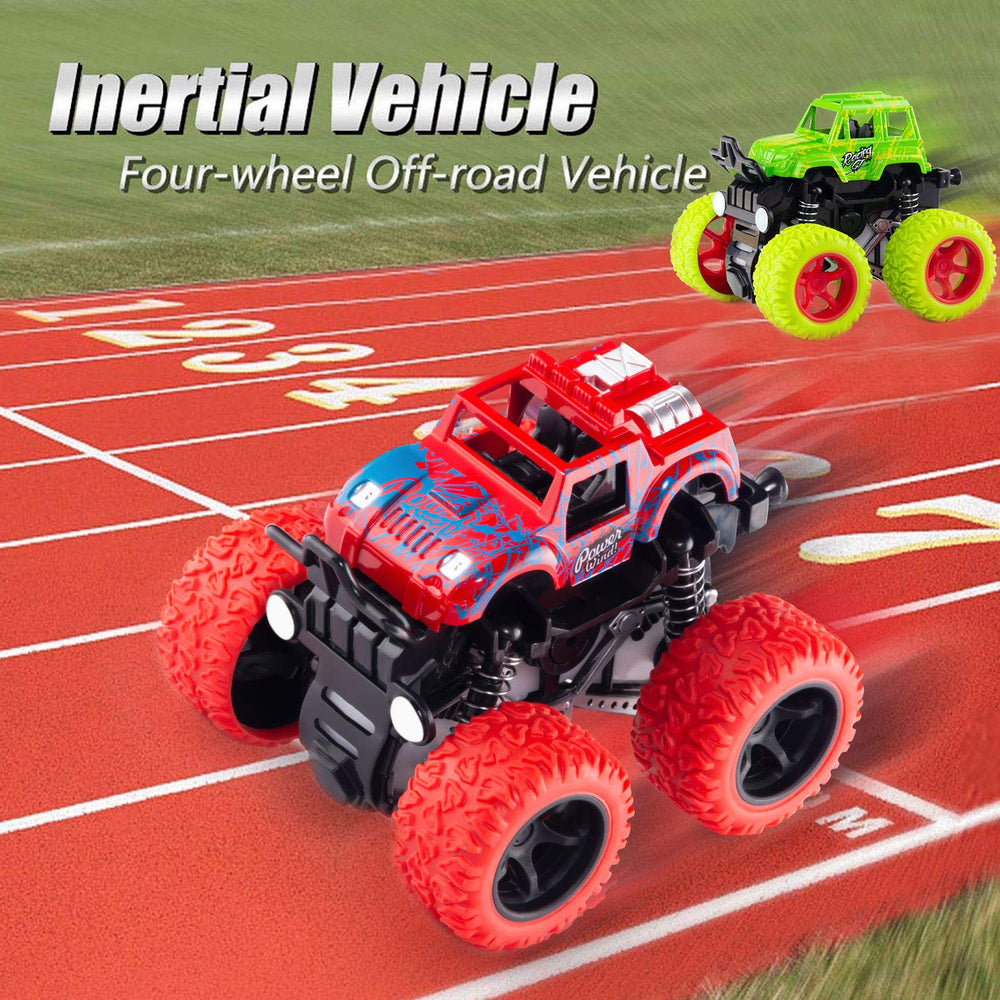 Lonandy Monster Truck performing 360° flip on carpet or patio