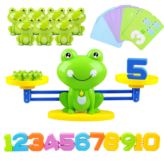 Lonfypeng Frog Balance Cards help kids explore number patterns and balance concepts.