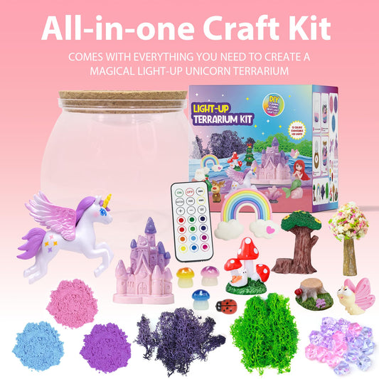 Lonfypeng LED Night Light in unicorn kit provides calming bedtime glow.