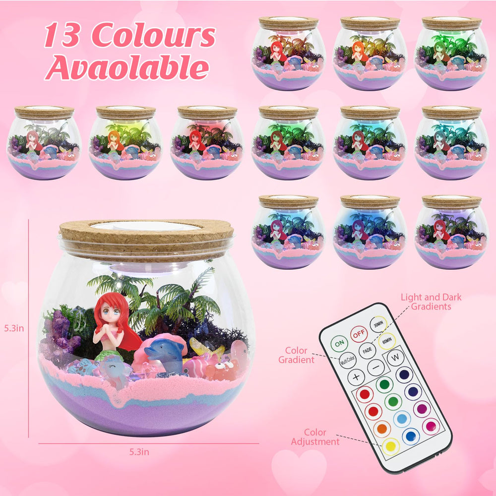Remote control for Lonfypeng Mermaid Terrarium Kit with color options