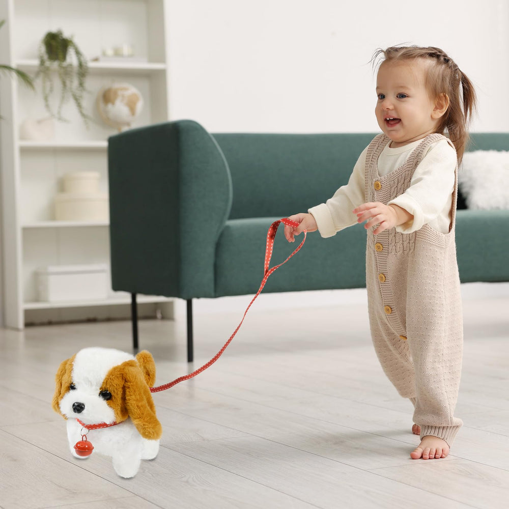 Lonfypeng plush dog uses soft plush material for gentle toddler handling