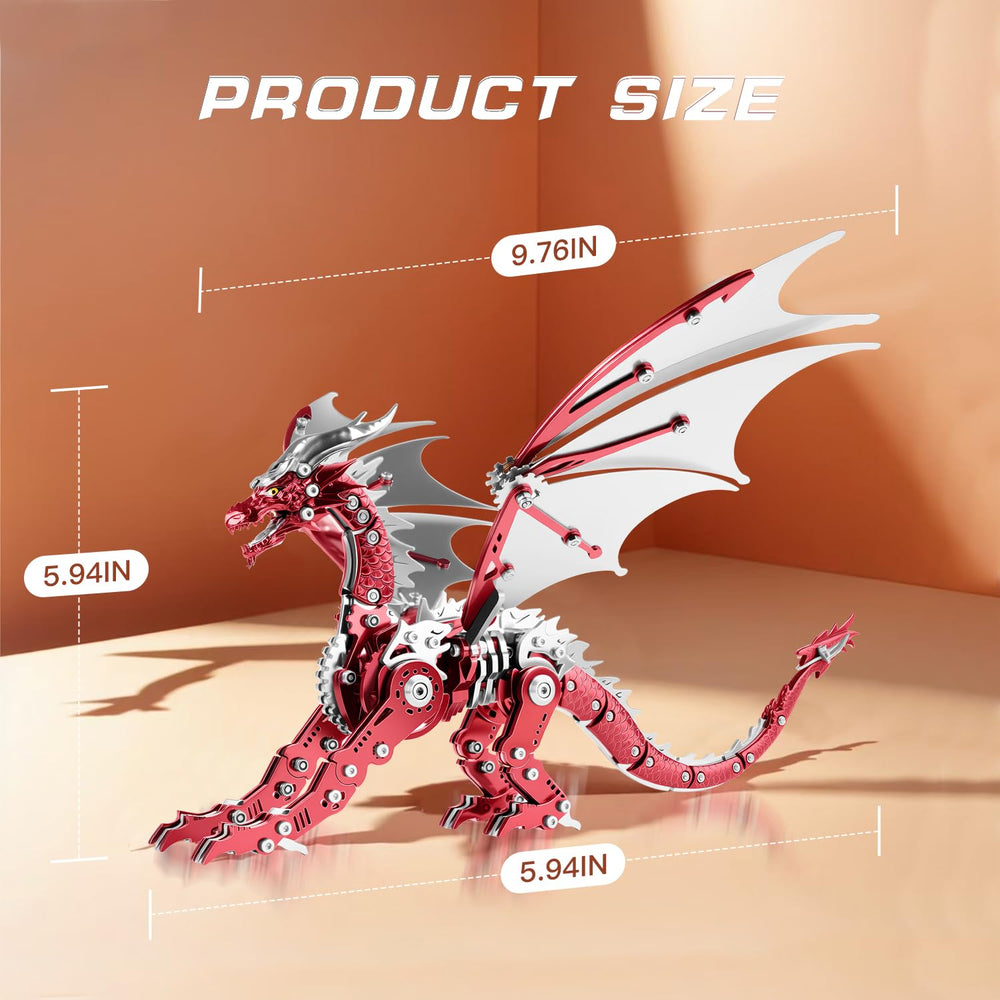 LONGPIN dragon model on desk as a striking steampunk ornament.