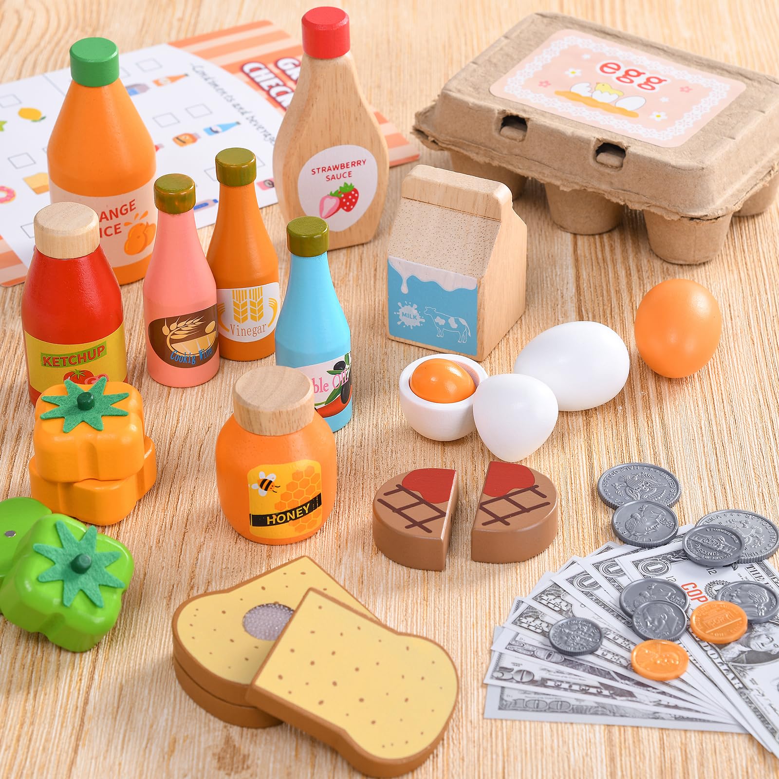 Lonico wooden fruits collection for colorful, creative kitchen role-play