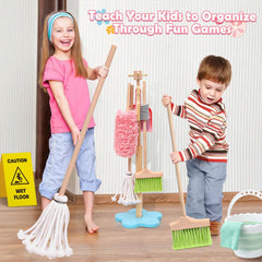 Lonico hand brush encourages fine motor skills through playful dusting.