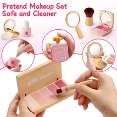 Lonico wooden makeup kit perfume bottle for playful scents and role play