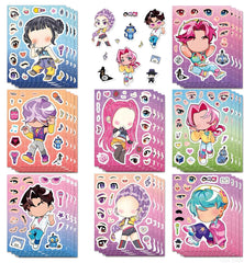 Lonvichtt K-pop Demon Hunters stickers with eight bold designs for expressive journal art.