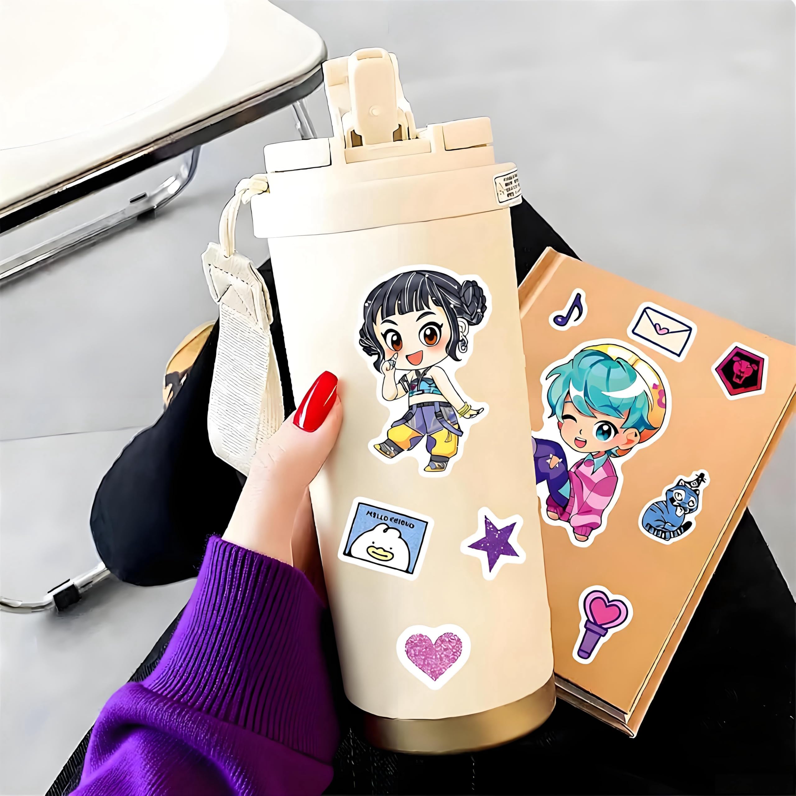 Lonvichtt Demon Hunters stickers with waterproof vinyl for durable everyday use.
