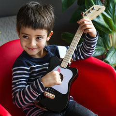 Loog Mini chord flashcards support early chord learning.