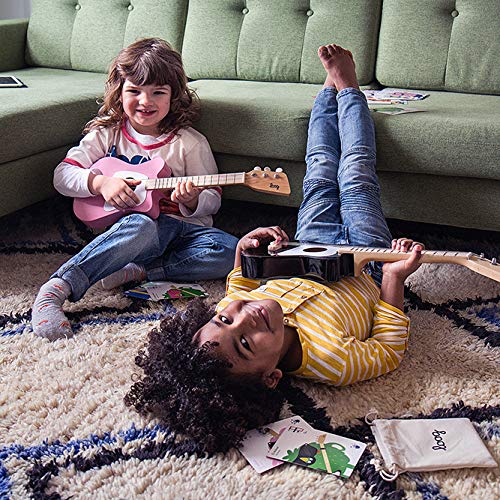 Loog Mini app access available on iOS and Android.