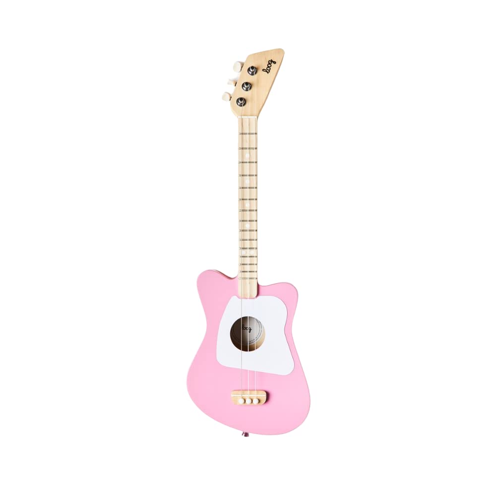 Loog Mini nylon strings provide a smooth, warm sound.