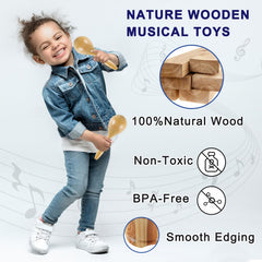 LOOIKOOS Montessori music kit natural sounds promote early auditory development.