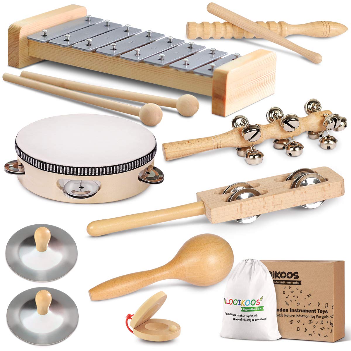 LOOIKOOS toddler xylophone for rhythm exploration and early music skills