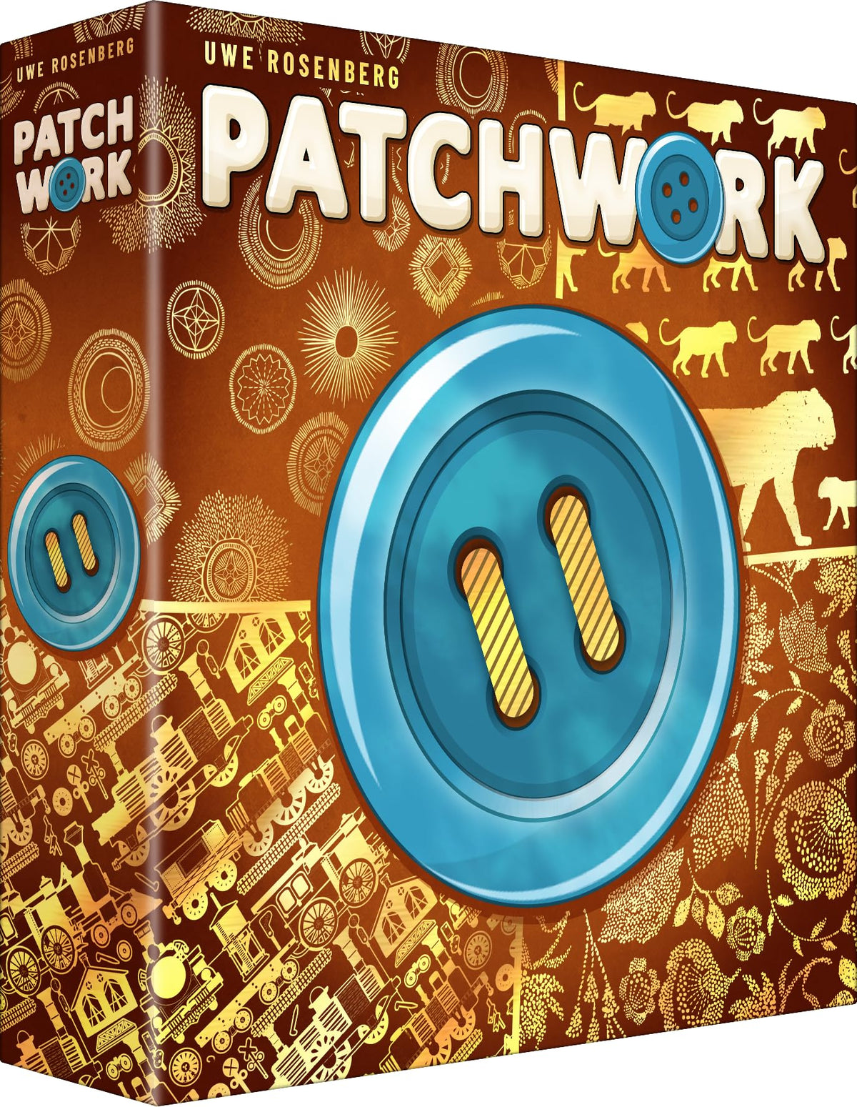 Lookout Patchwork Specials cover with gold finish enhances festive anniversary appeal for game nights