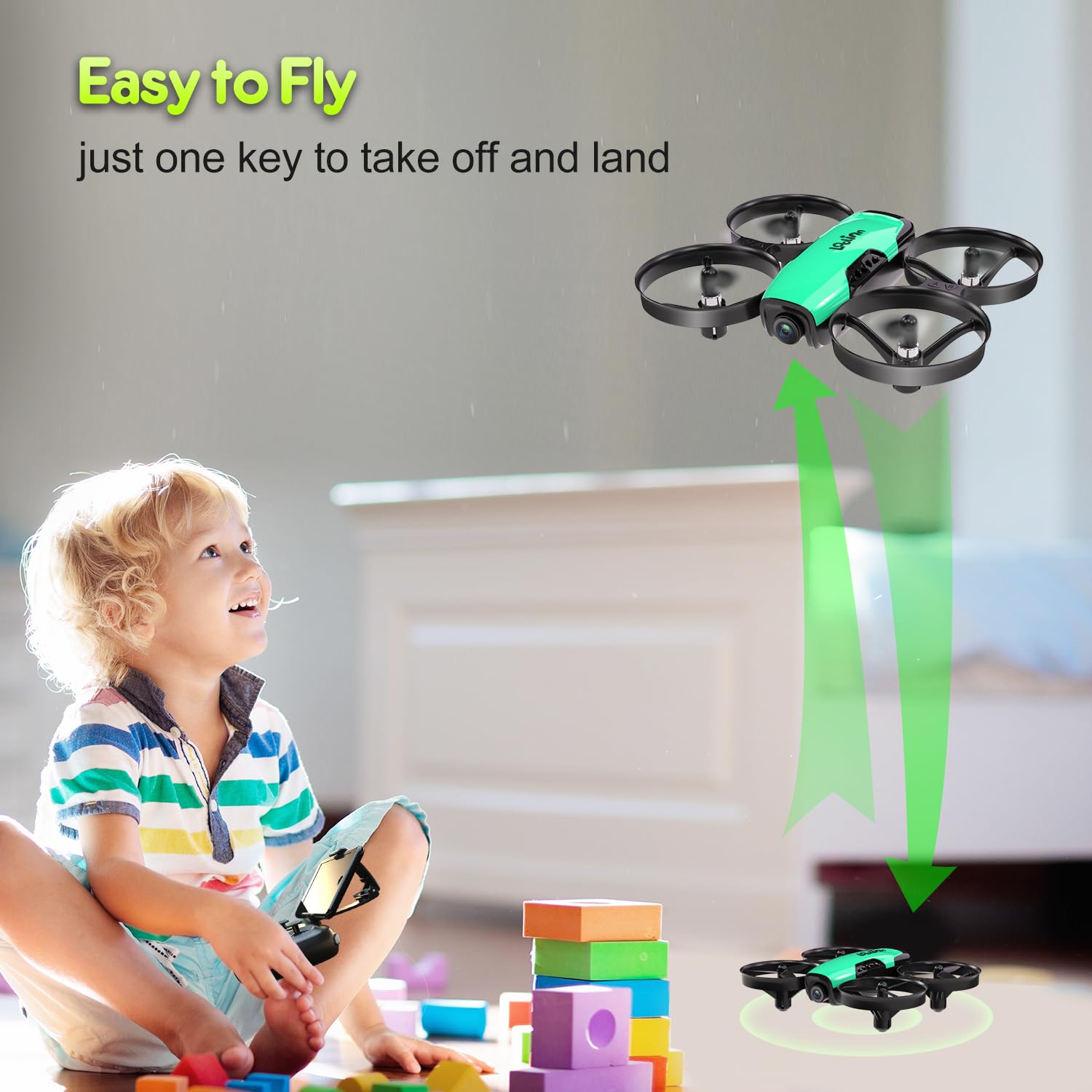 Loolinn easy-to-fly beginner drone for new pilots.