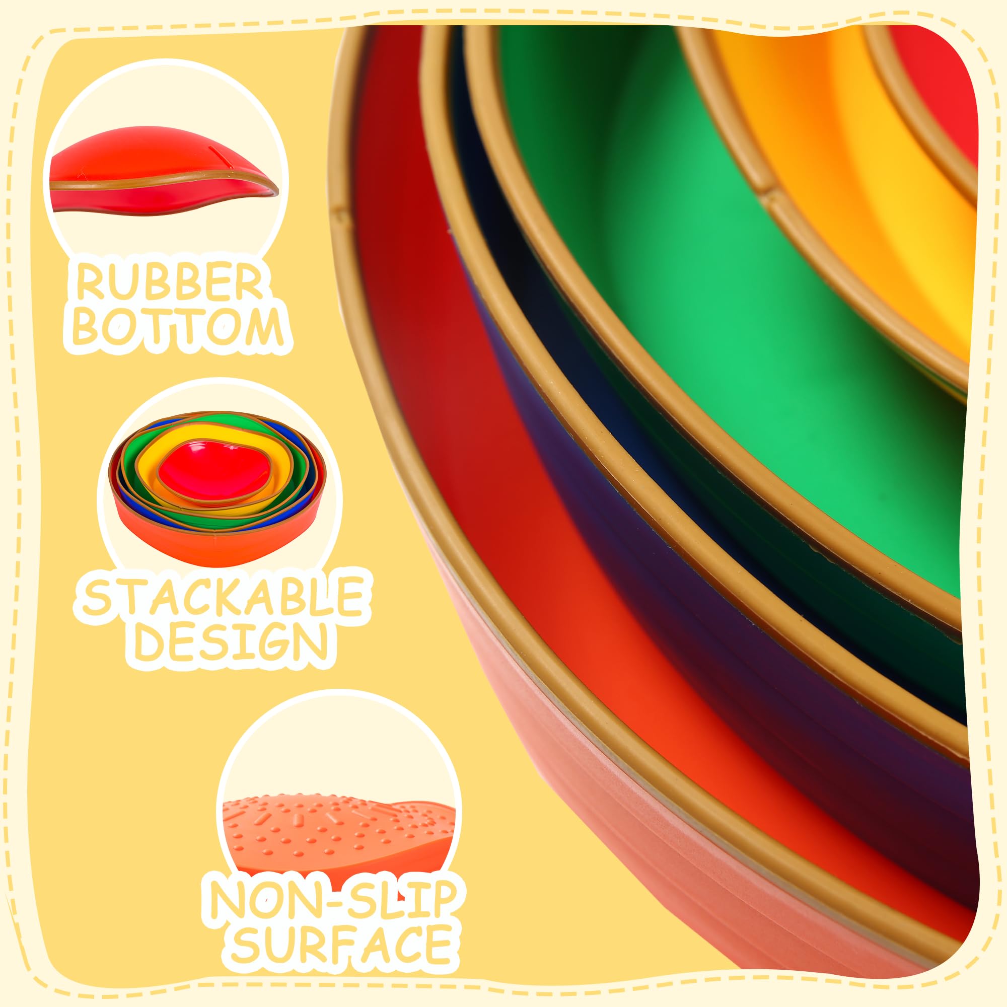 LoomLark Balance Stepping Stones are lightweight and portable for easy on-the-go adventures.