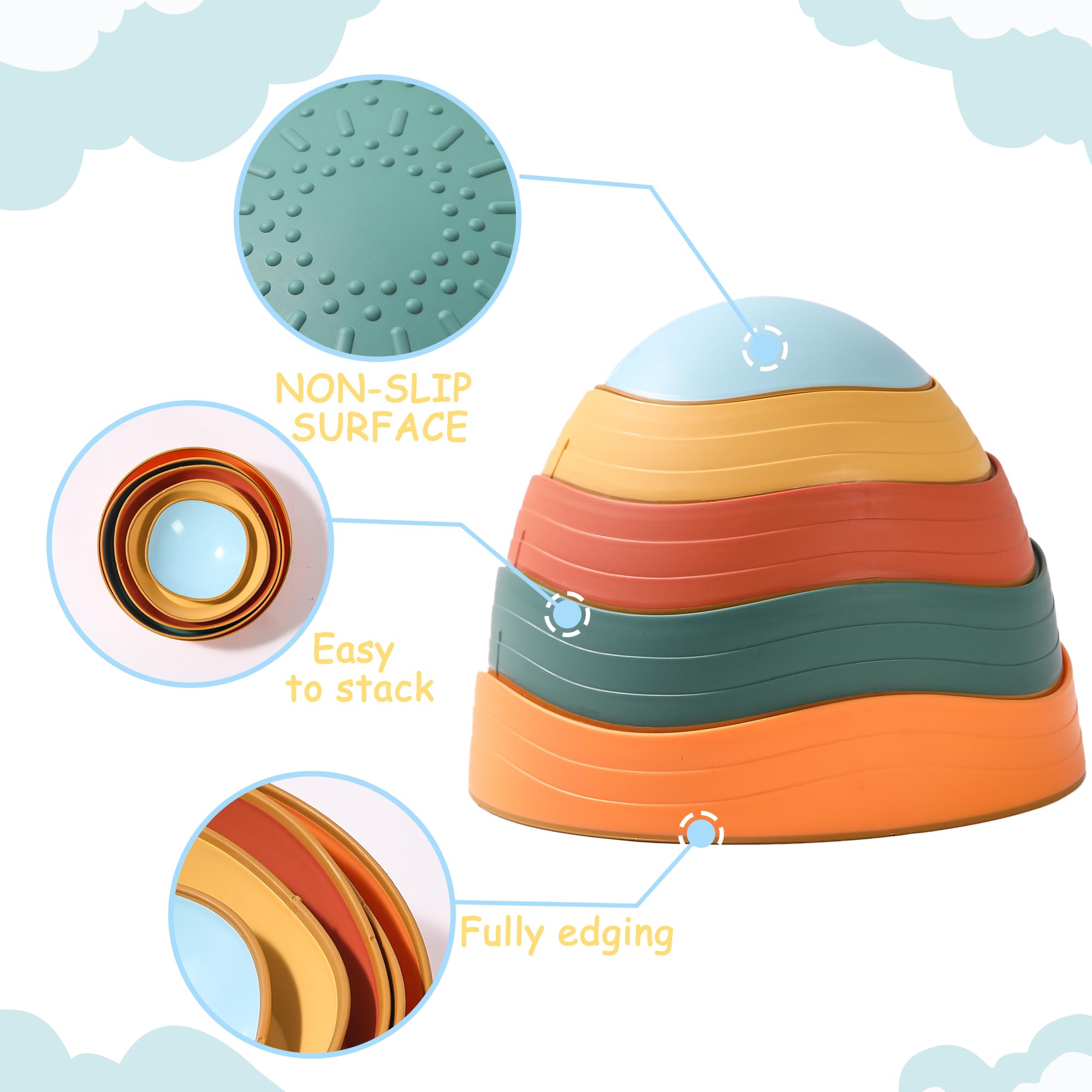 LoomLark Balance Stones suitable for versatile indoor and outdoor play spaces