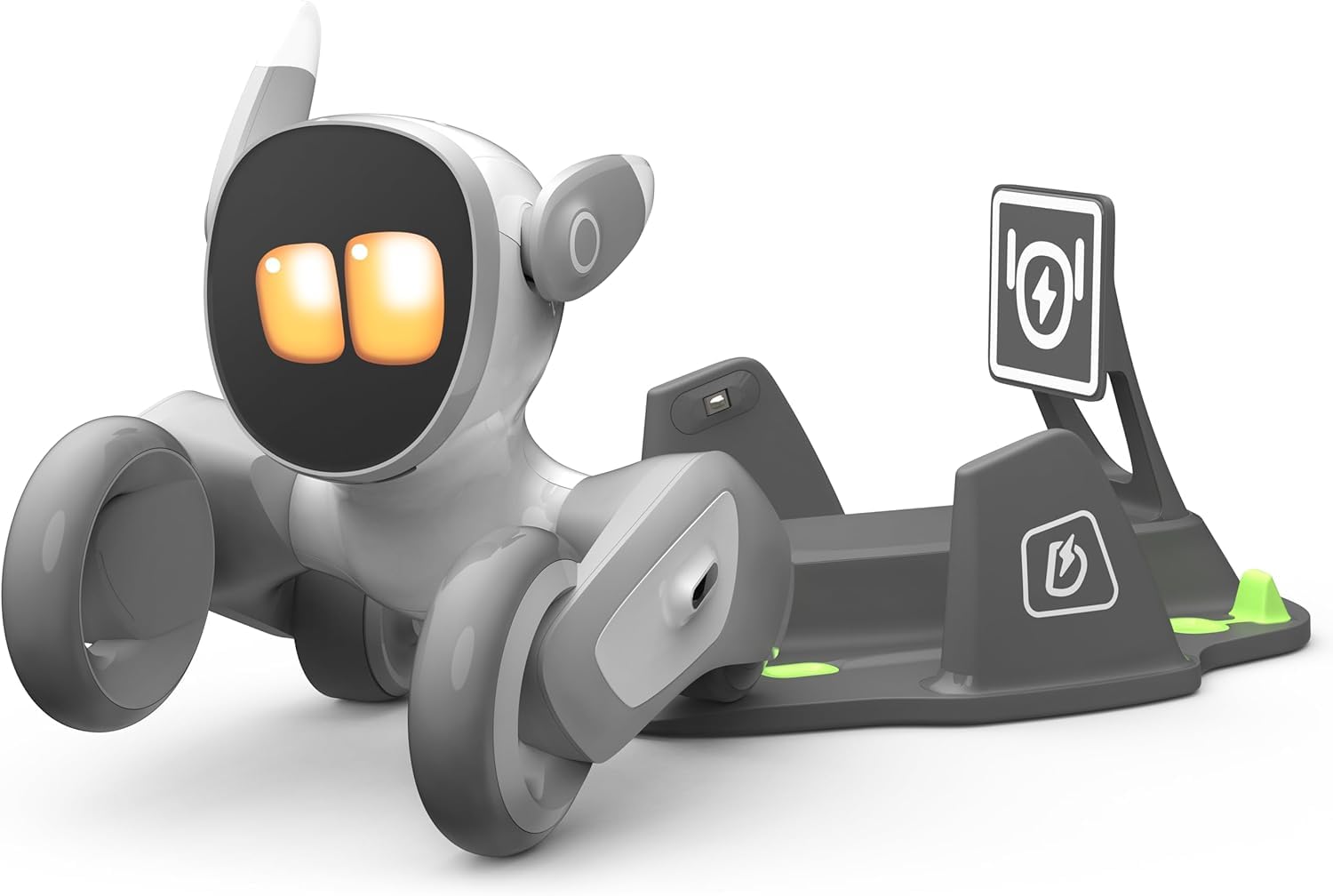 Loona robot pet dog face recognition for personalized interactions.