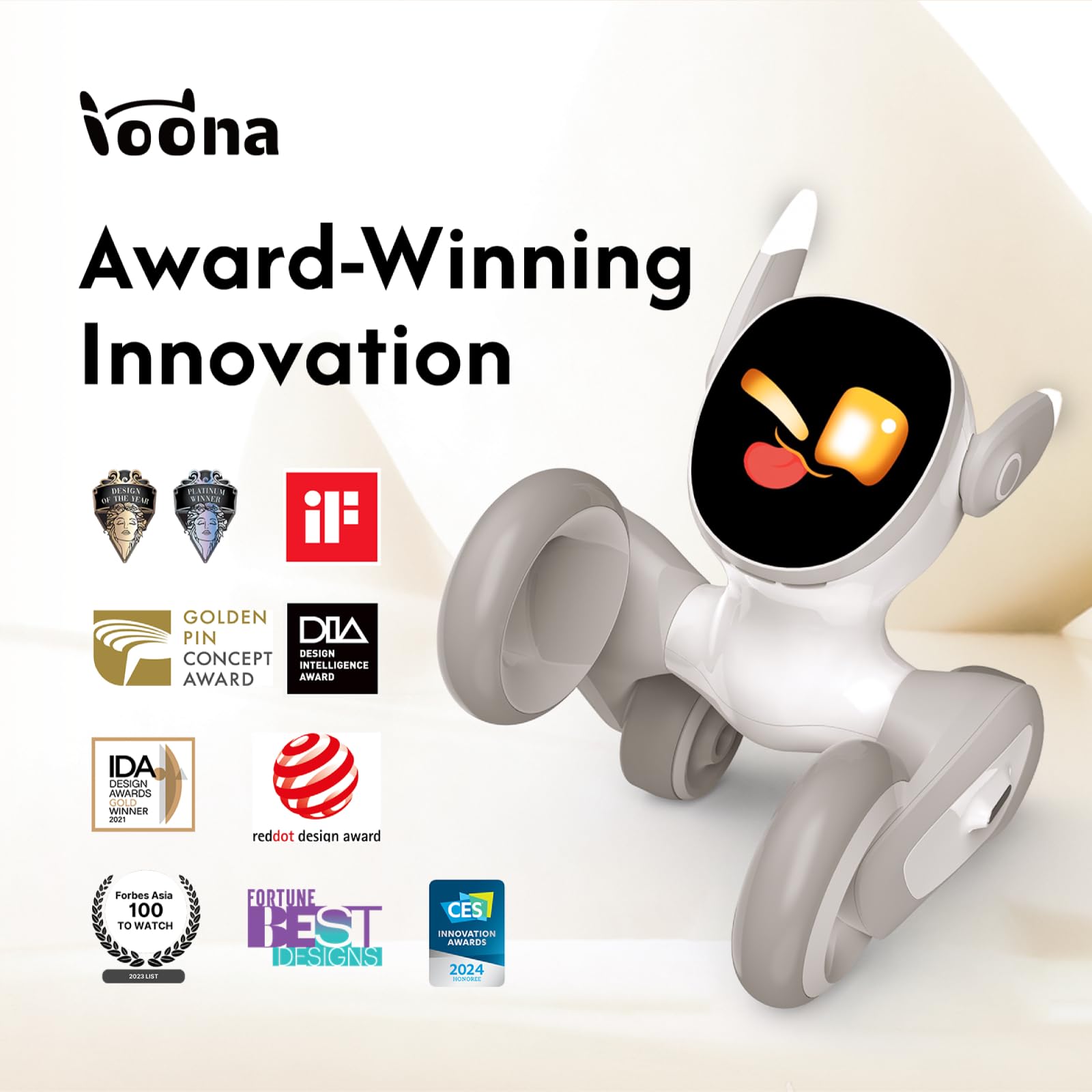 Gesture recognition lets Loona follow you and respond to gestures.