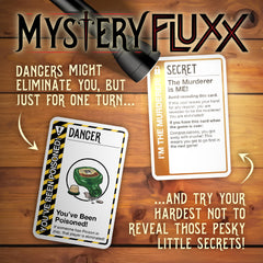 Danger card from Looney Labs Mystery Fluxx introduces suspenseful shifts