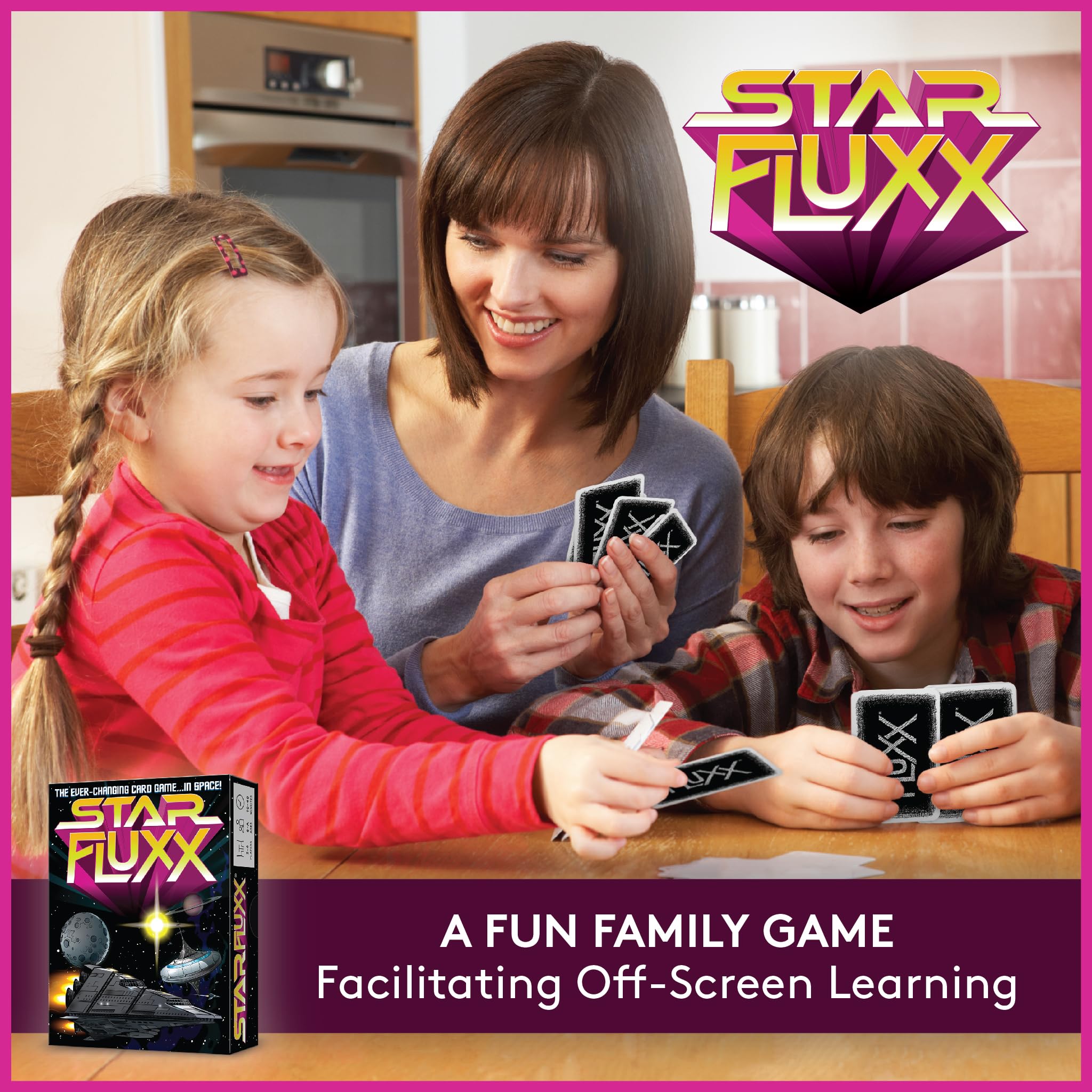 Looney Labs Star Fluxx game box with title and contents
