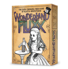 Looney Labs Wonderland Fluxx cover image, inviting family game night with whimsical art
