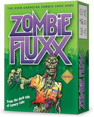 Looney Labs Zombie Fluxx front card display sparks excitement and curiosity.