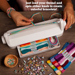 Loopdedoo Deluxe wire threader in use simplifies intricate weaving.