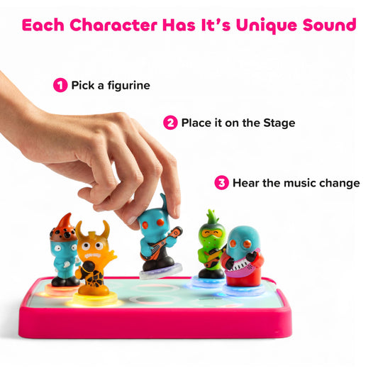 Kids jamming with LOOPS Lab Starter DJ Set fosters family fun.
