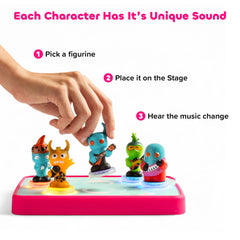 Kids jamming with LOOPS Lab Starter DJ Set fosters family fun.