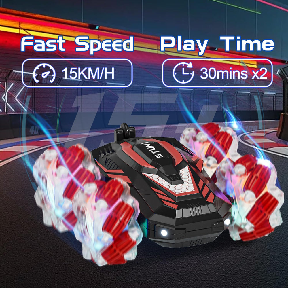 LOOZIX gesture-sensing RC stunt car durable body for rugged play