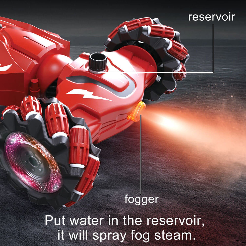 LOOZIX gesture RC car performing 360-degree spins in action