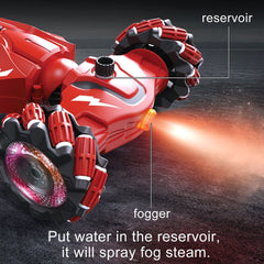 LOOZIX gesture RC car performing 360-degree spins in action