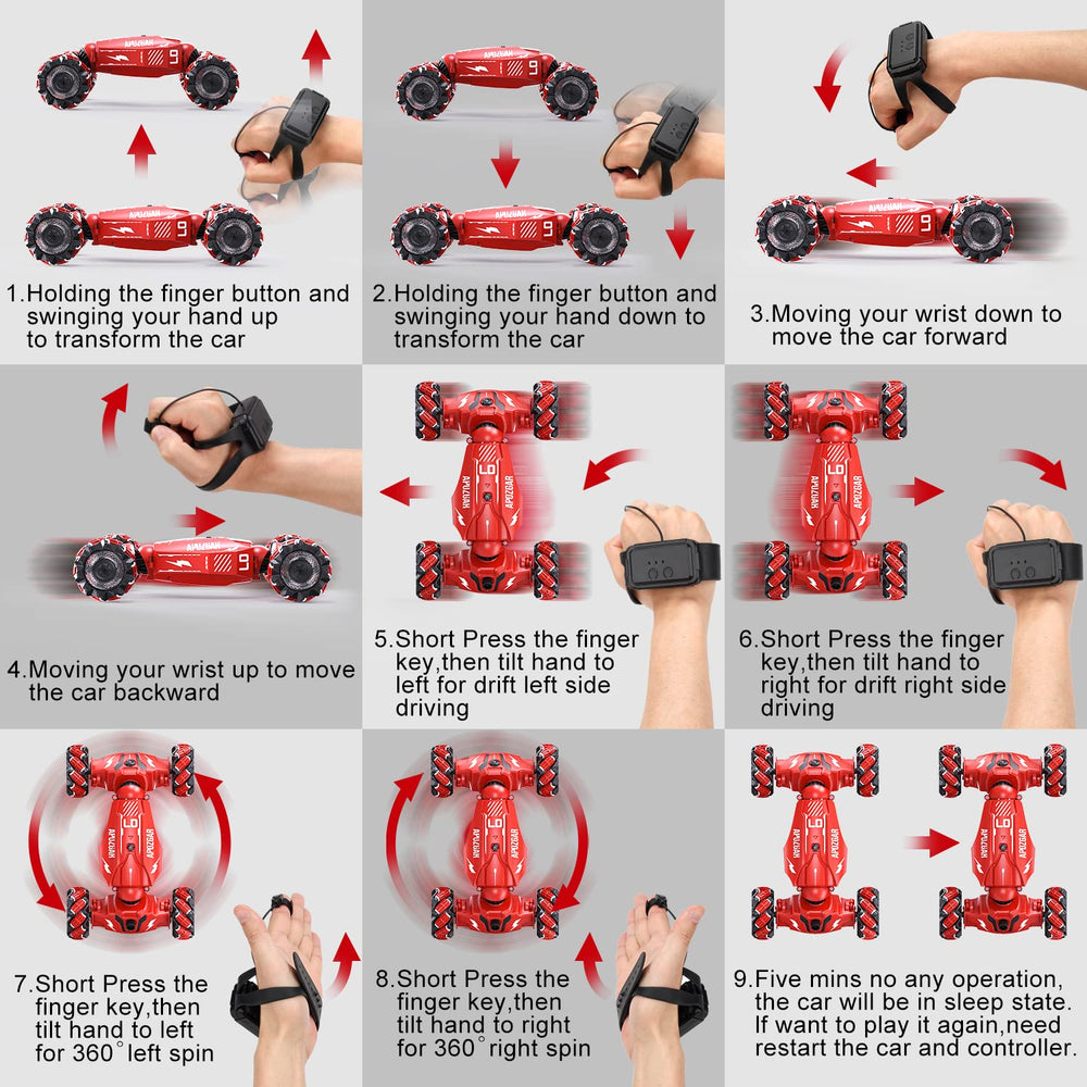 LOOZIX gesture RC car 4WD traction on varied terrains