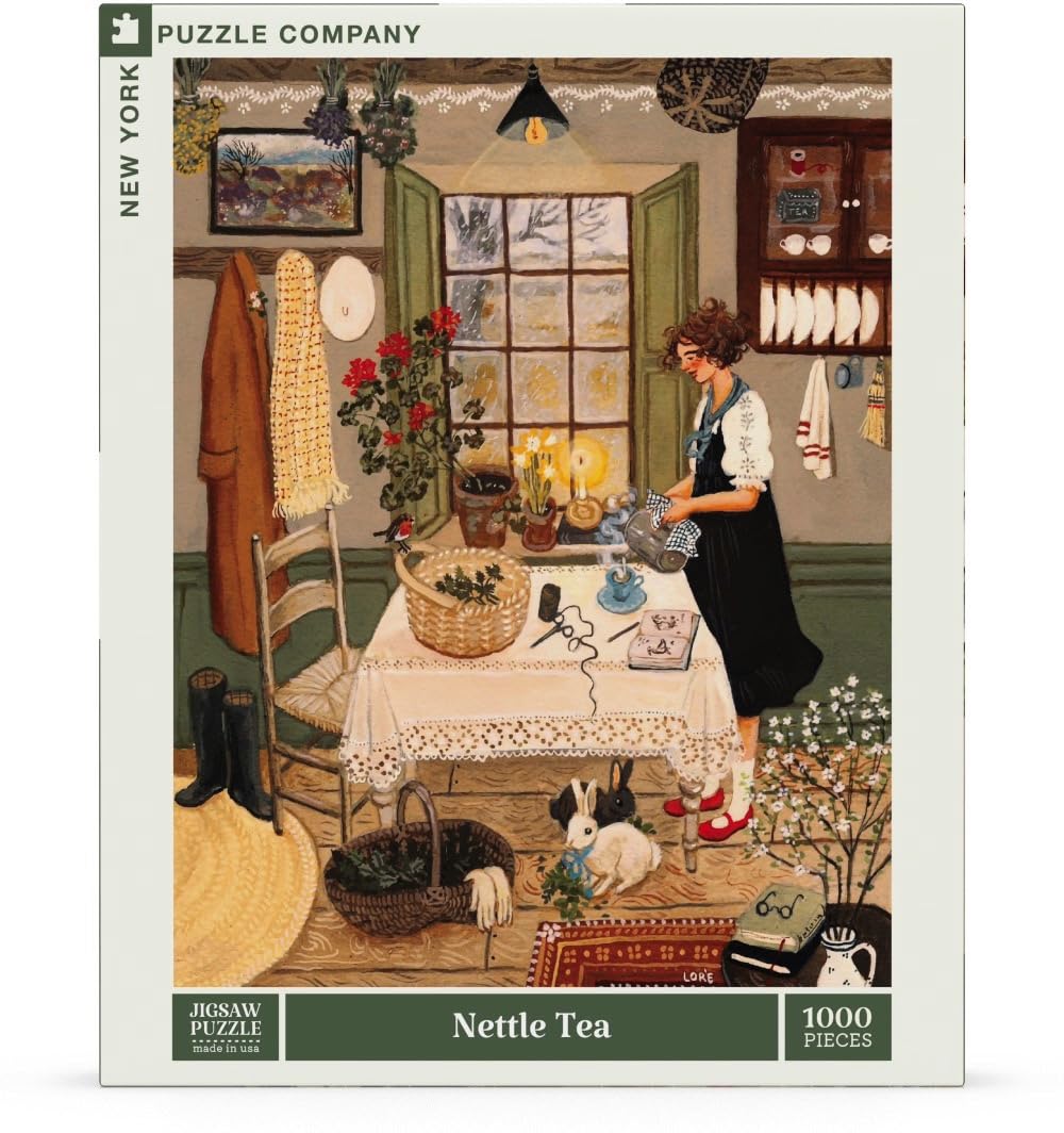 Loré Pemberton woodland scene invites calm focus during a shared puzzle session.
