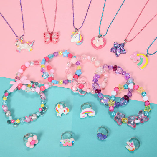 Lorfancy heart pattern jewelry for kids offers mix-and-match fun for daily outfits and pretend parties.