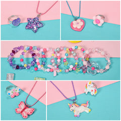 Lorfancy rainbow pattern jewelry for kids adds bright charm for birthdays and dress-up moments.